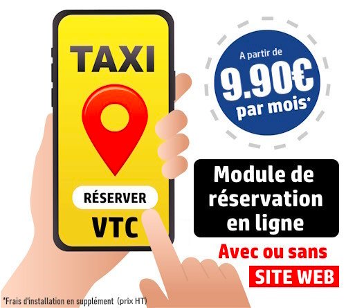 Formulaire de réservation pour votre site web VTC Taxi